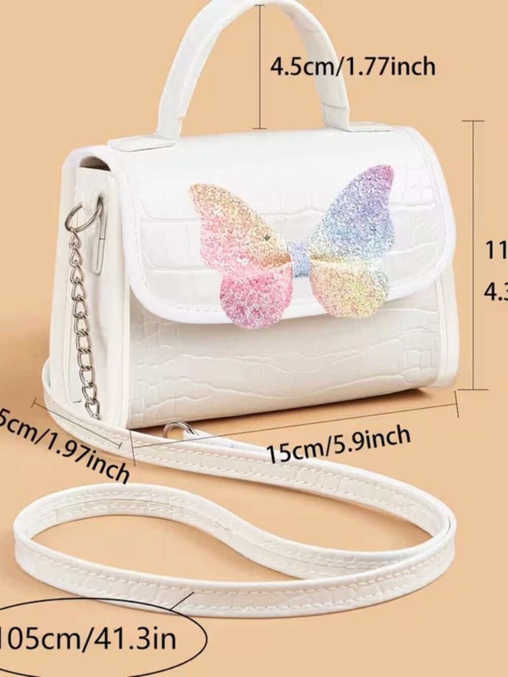 Bowknot Mini Crossbody Shoulder Bag Purse Small Square Tote Handbag Teen Girls